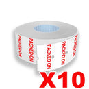 MX-5500 EOS Packed On Labels 21 x 12mm – 10 Rolls