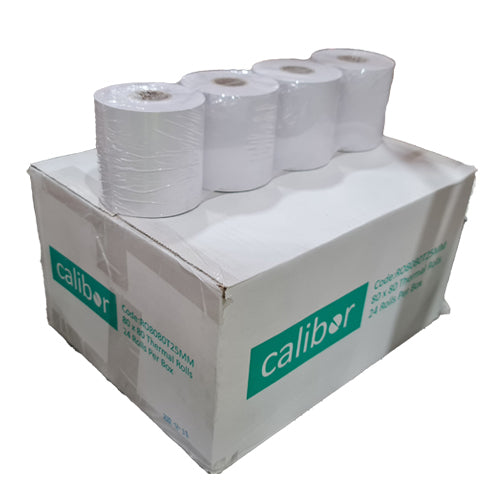 Calibor Thermal Plain Paper Roll 80mm x 80mm — 24 Rolls (RO8080T)