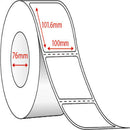 Removable Thermal Labels 100x101mm – 4 Rolls