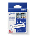Brother P-touch tape cassette packaging with blue and white design