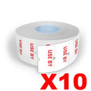 MX-5500 EOS Use By Labels 21 x 12mm – 10 Rolls