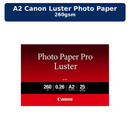 A2 Canon Luster Photo Paper 260gsm