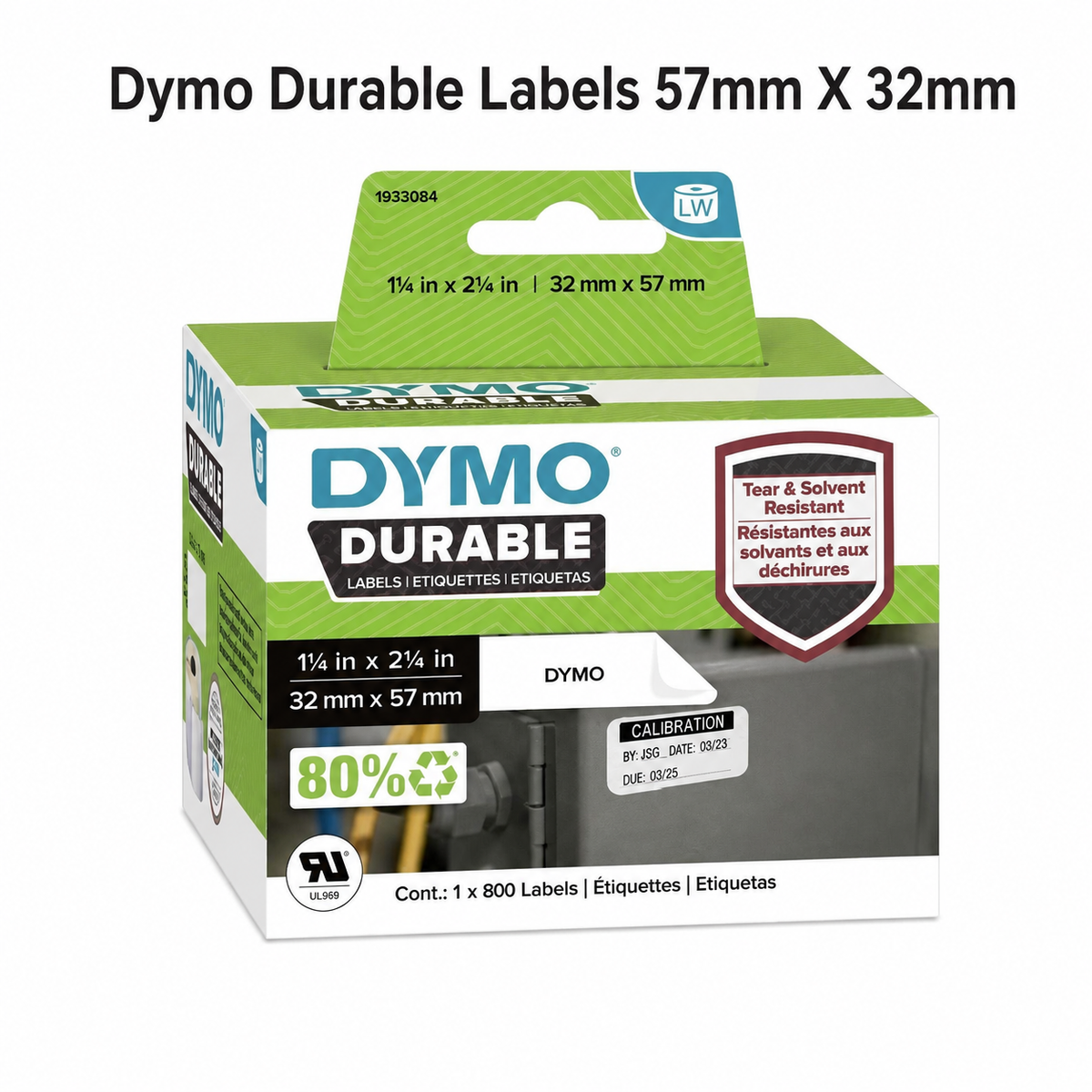 Dymo Durable Labels 57mm x 32mm
