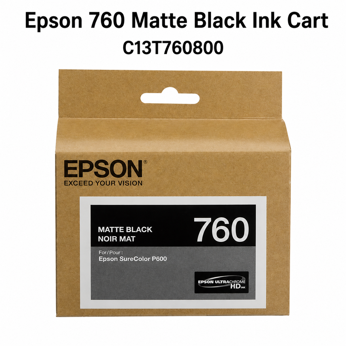 Epson 760 Matte Black Ink Cart C13T760800
