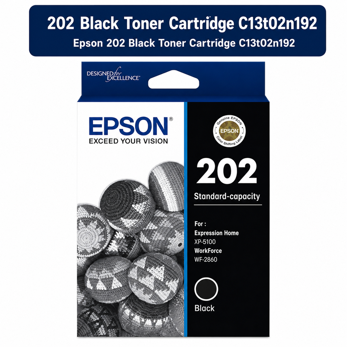 Epson 202 Black Toner Cartridge C13T02N192