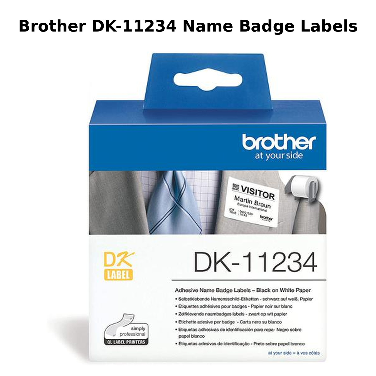 Brother DK-11234 Name Badge Labels