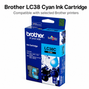Brother LC38 Cyan Ink Cartridge