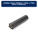 Calibor Resin Ribbon 110mx70M - Black (5 ribbons)