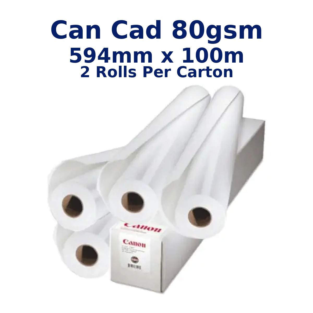 Can CAD 80gsm 594mmx100m 2 rolls per carton