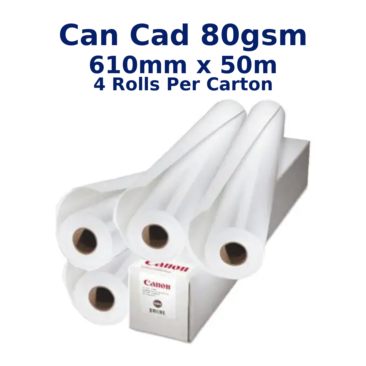 Can CAD 80gsm 610mm x50m 4 rolls per carton