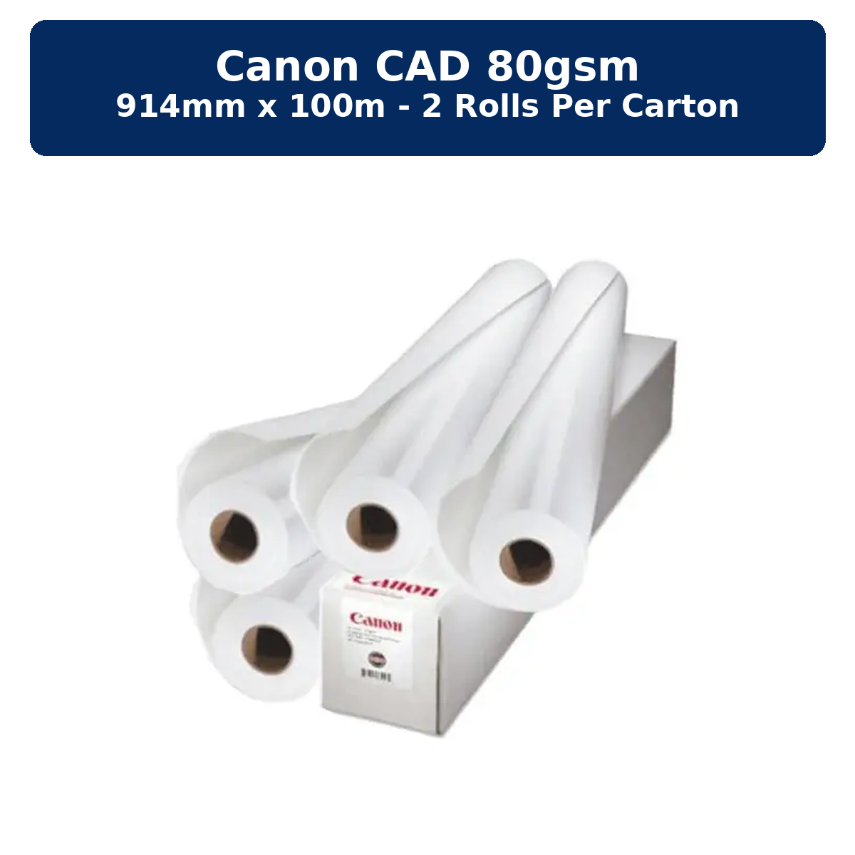 Canon CAD 80gsm 914mmx100m 2 rolls per carton