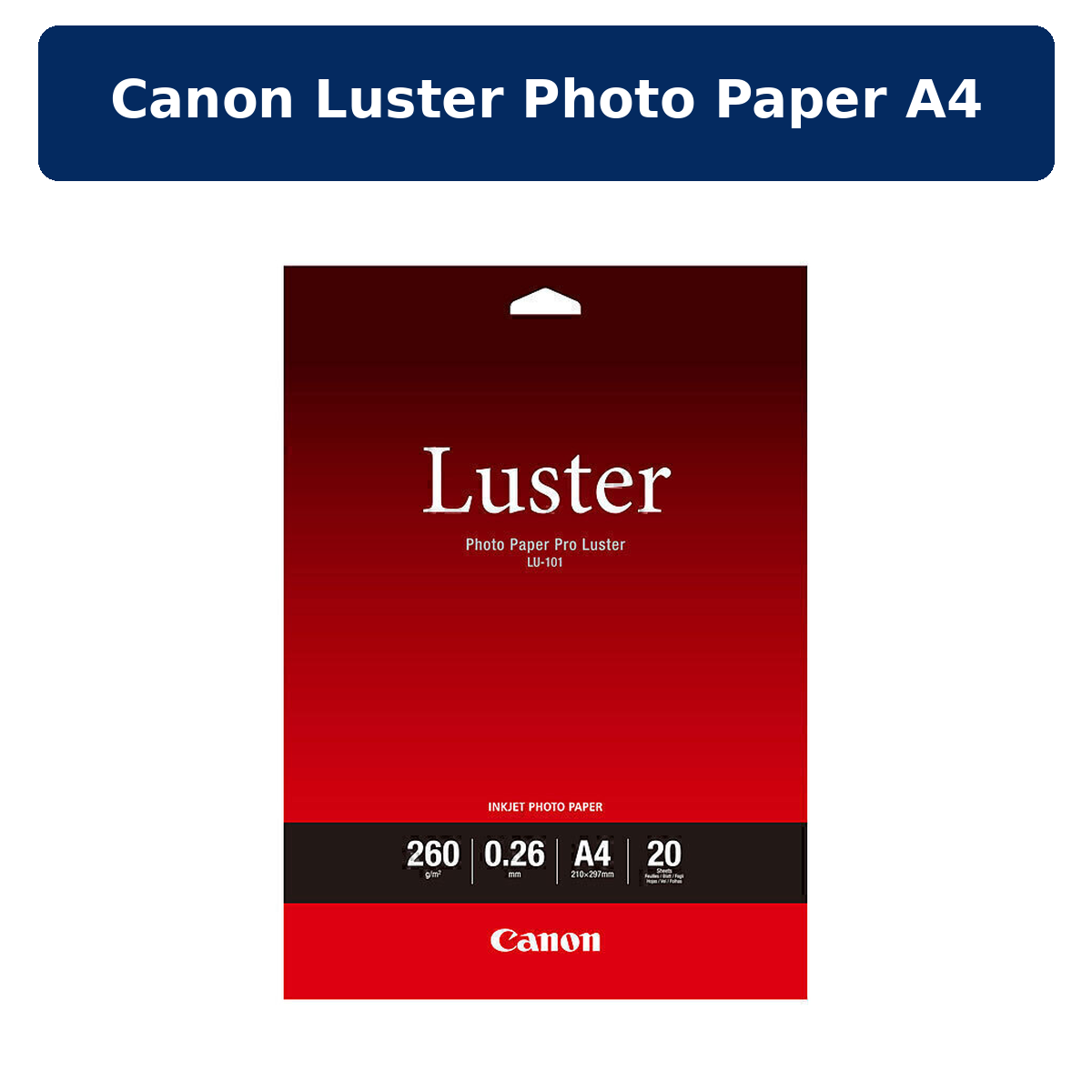 Canon Luster Photo Paper A4