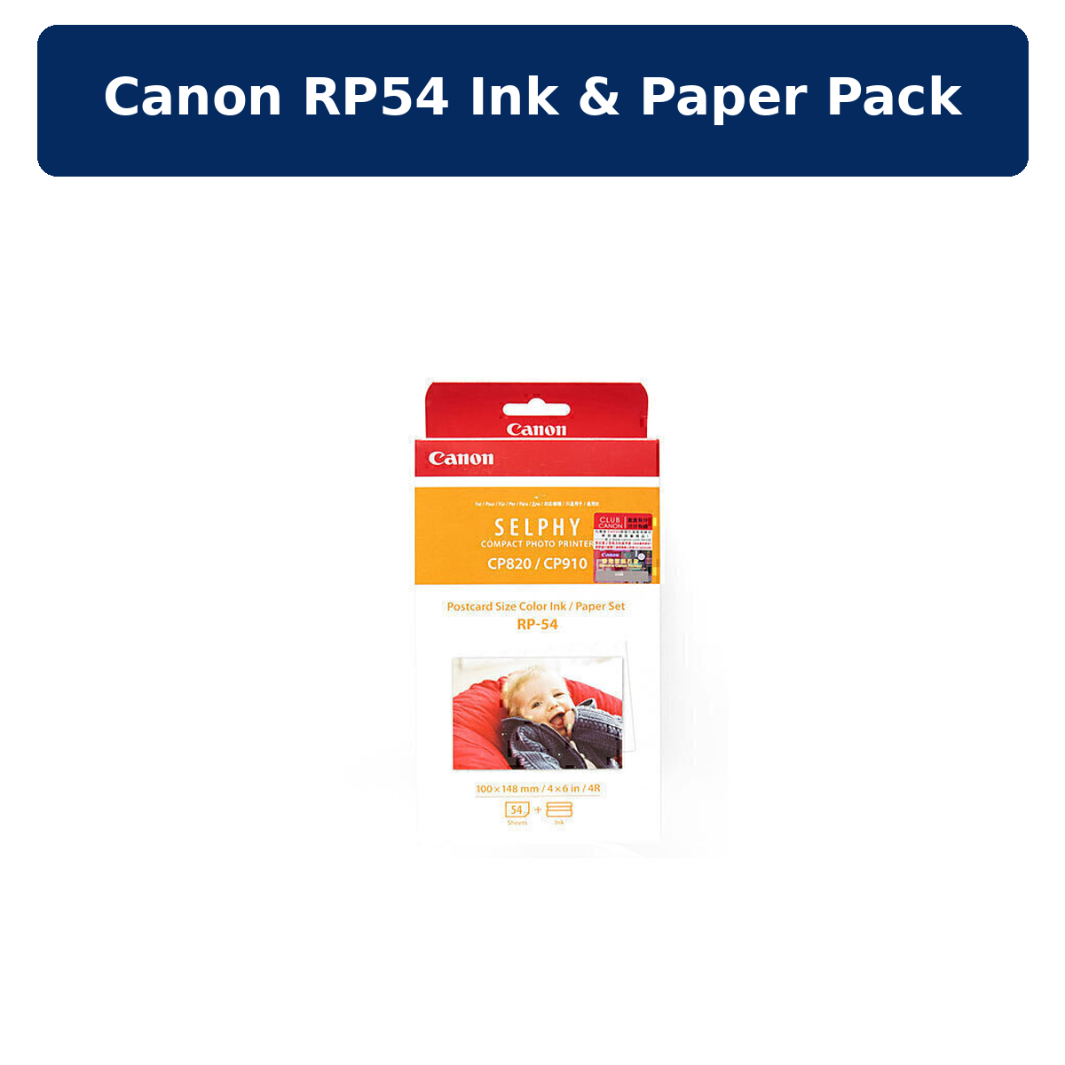 Canon RP54 Ink & Paper Pack