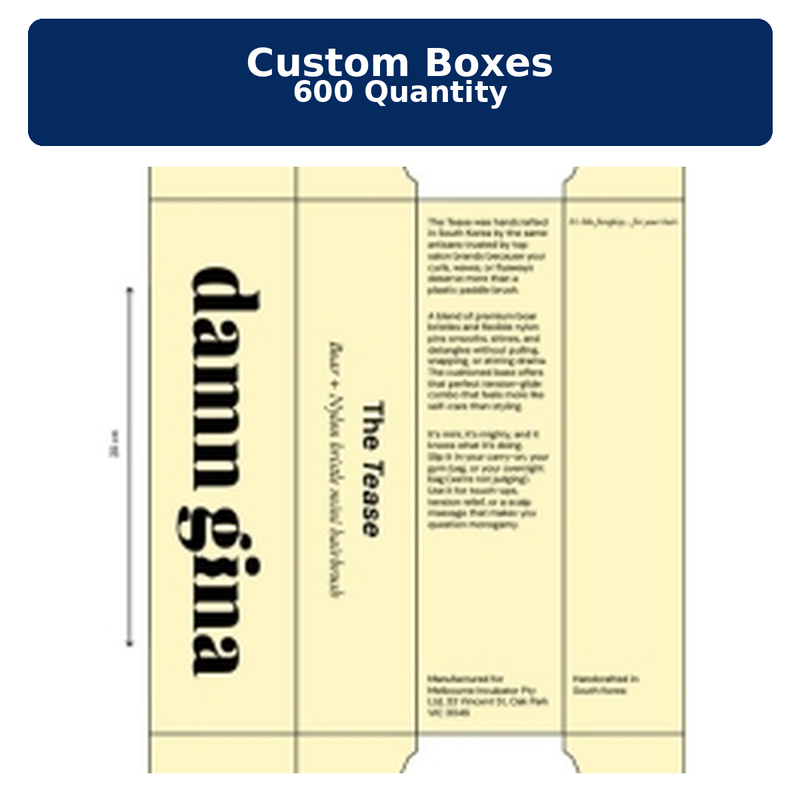 Custom Boxes 600 Quantity