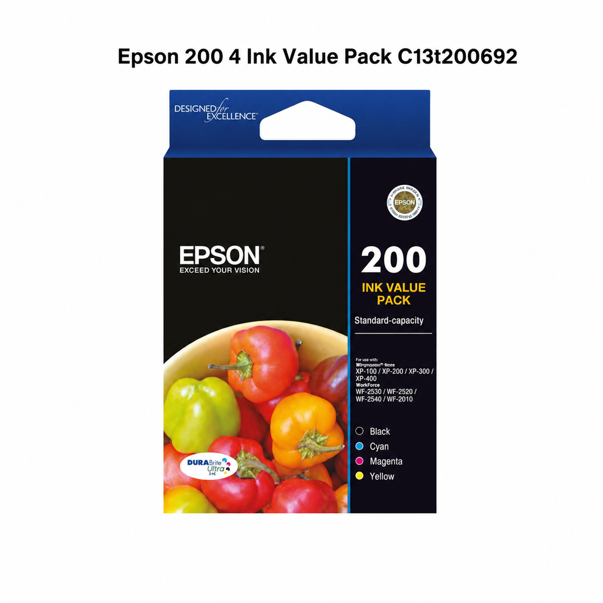 Epson 200 4 Ink Value Pack C13T200692