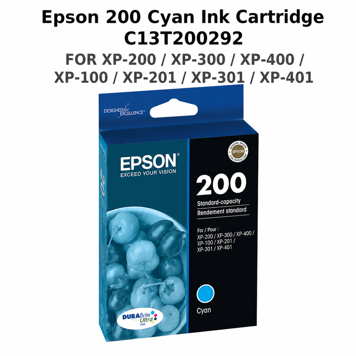 Epson 200 Cyan Ink Cartridge C13T200292