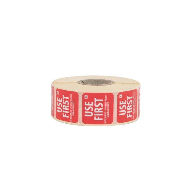 Hygiplas Removable Use First Food Rotation Labels 25mm (1000 per Roll)