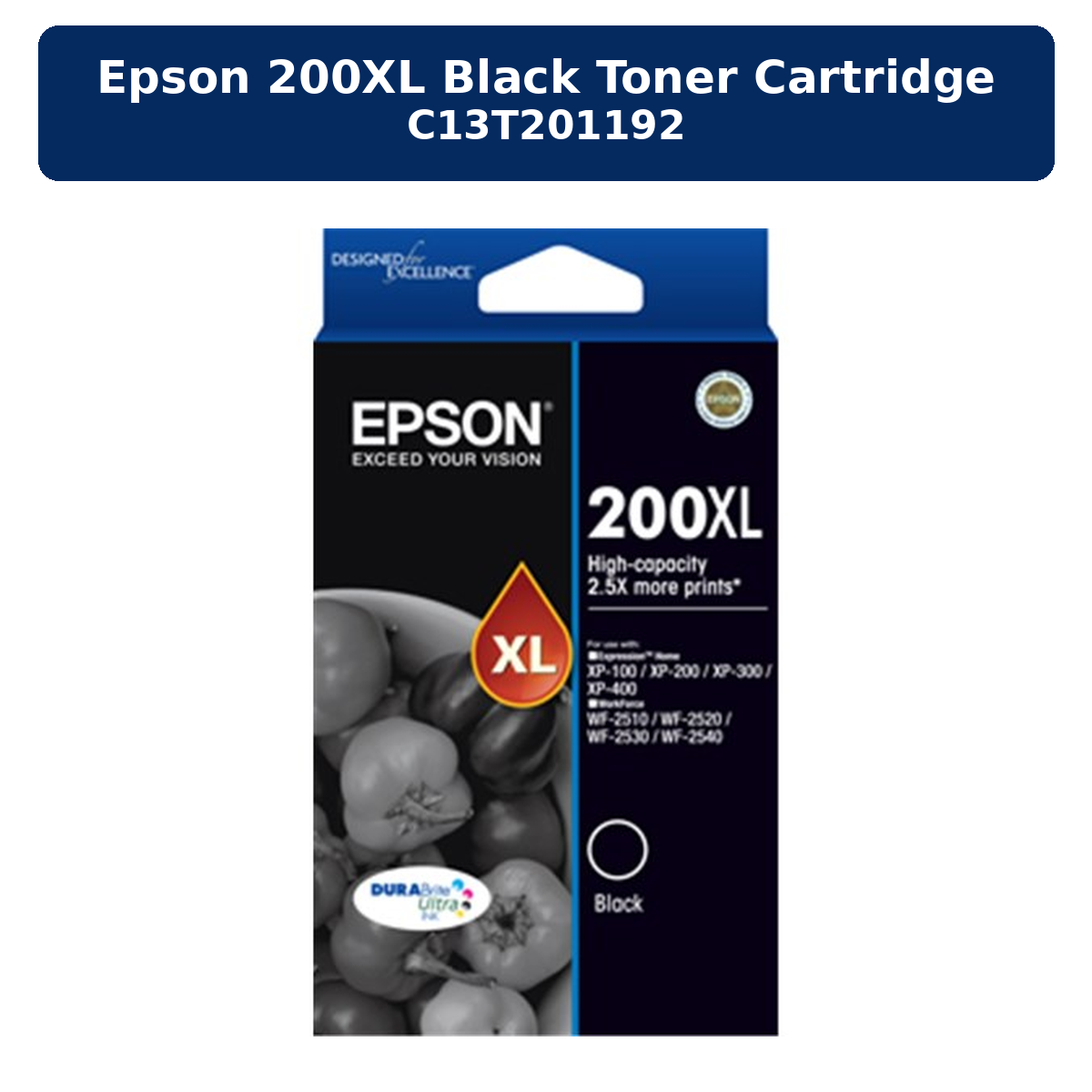 Epson 200XL Black Toner Cartridge C13T201192