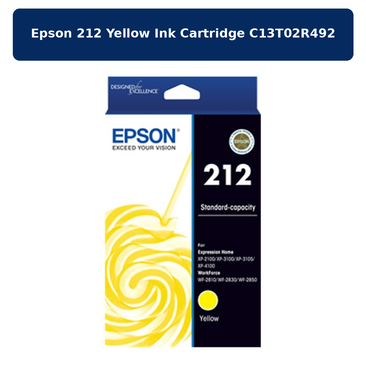 Epson 212 Yellow Ink Cartridge C13T02R492