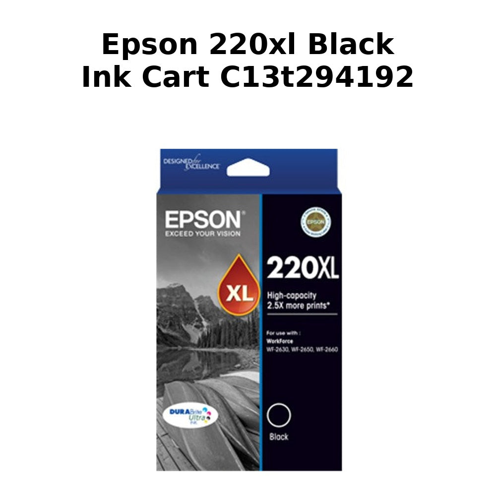 Epson 220XL Black Ink Cart C13T294192