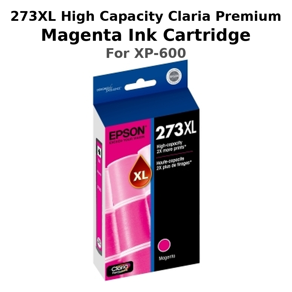 273XL HIGH CAPACITY CLARIA PREMIUM MAGENTA INK CARTRIDGE FOR XP-600