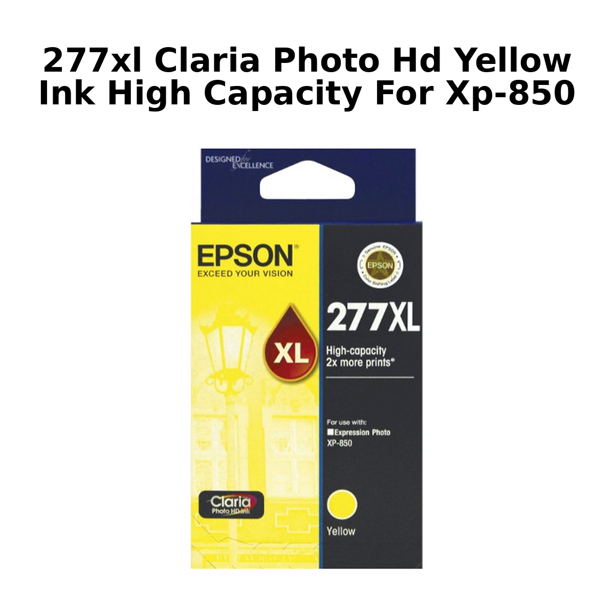 277XL CLARIA PHOTO HD YELLOW INK HIGH CAPACITY FOR XP-850