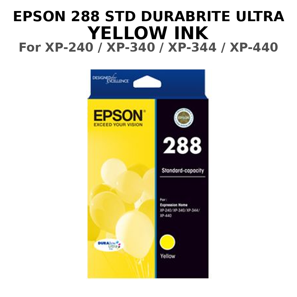 EPSON 288 STD DURABRITE ULTRA YELLOW INK XP-240 / XP-340 / XP-344 / XP-440