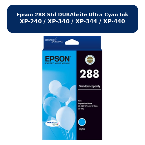 EPSON 288 STD DURABRITE ULTRA CYAN INK XP-240 / XP-340 / XP-344 / XP-440