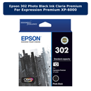 EPSON 302 PHOTO BLACK INK CLARIA PREMIUM FOR EXPRESSION PREMIUM XP-6000