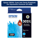 EPSON 302XL CYAN INK CLARIA PREMIUM FOR EXPRESSION PREMIUM XP-6000