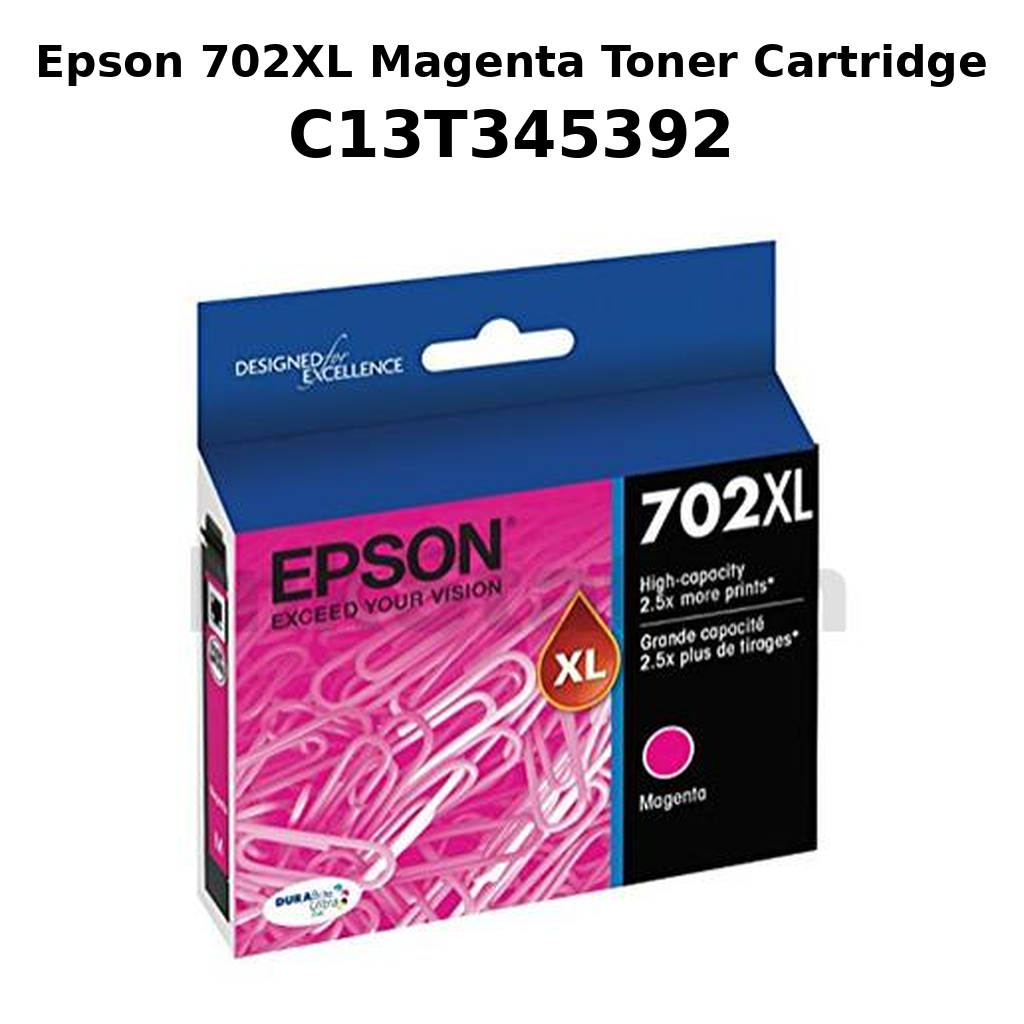 Epson 702XL Magenta Toner Cartridge C13T345392