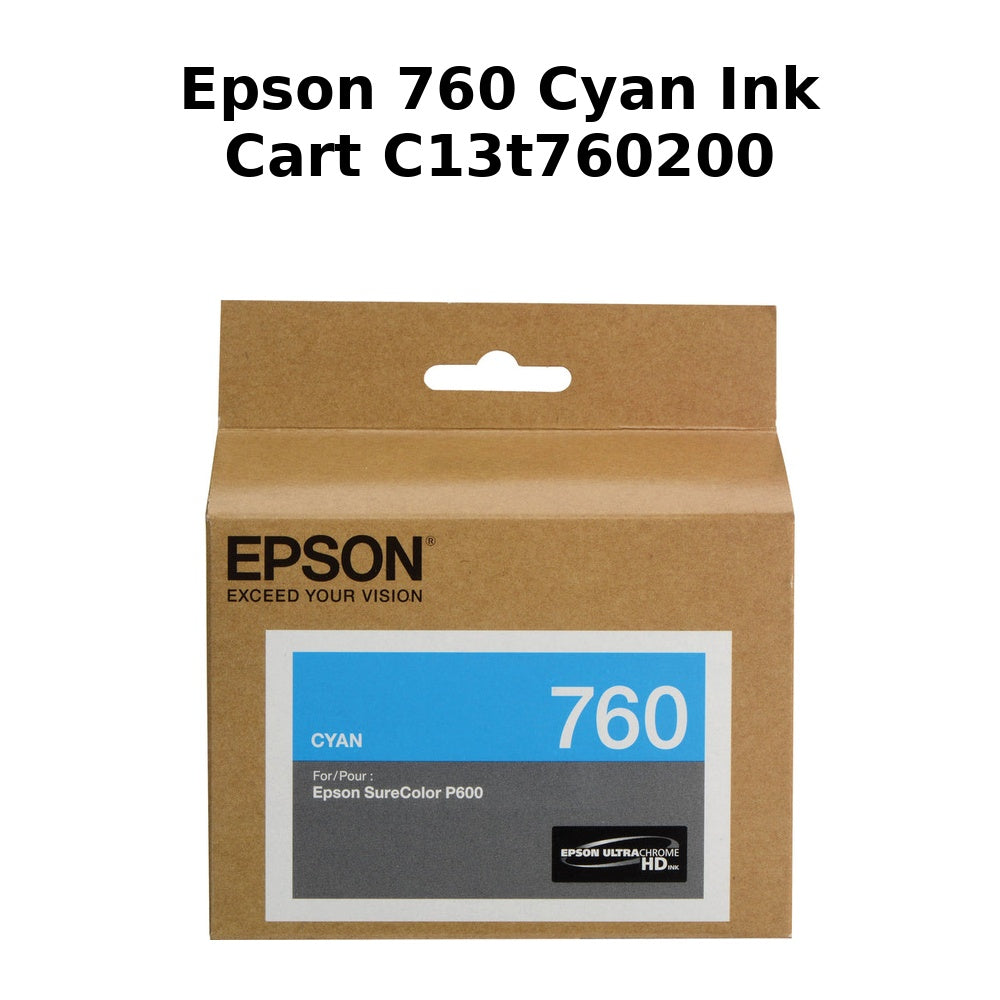 Epson 760 Cyan Ink Cart C13T760200