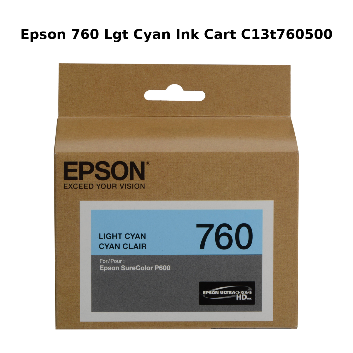Epson 760 Lgt Cyan Ink Cart C13T760500