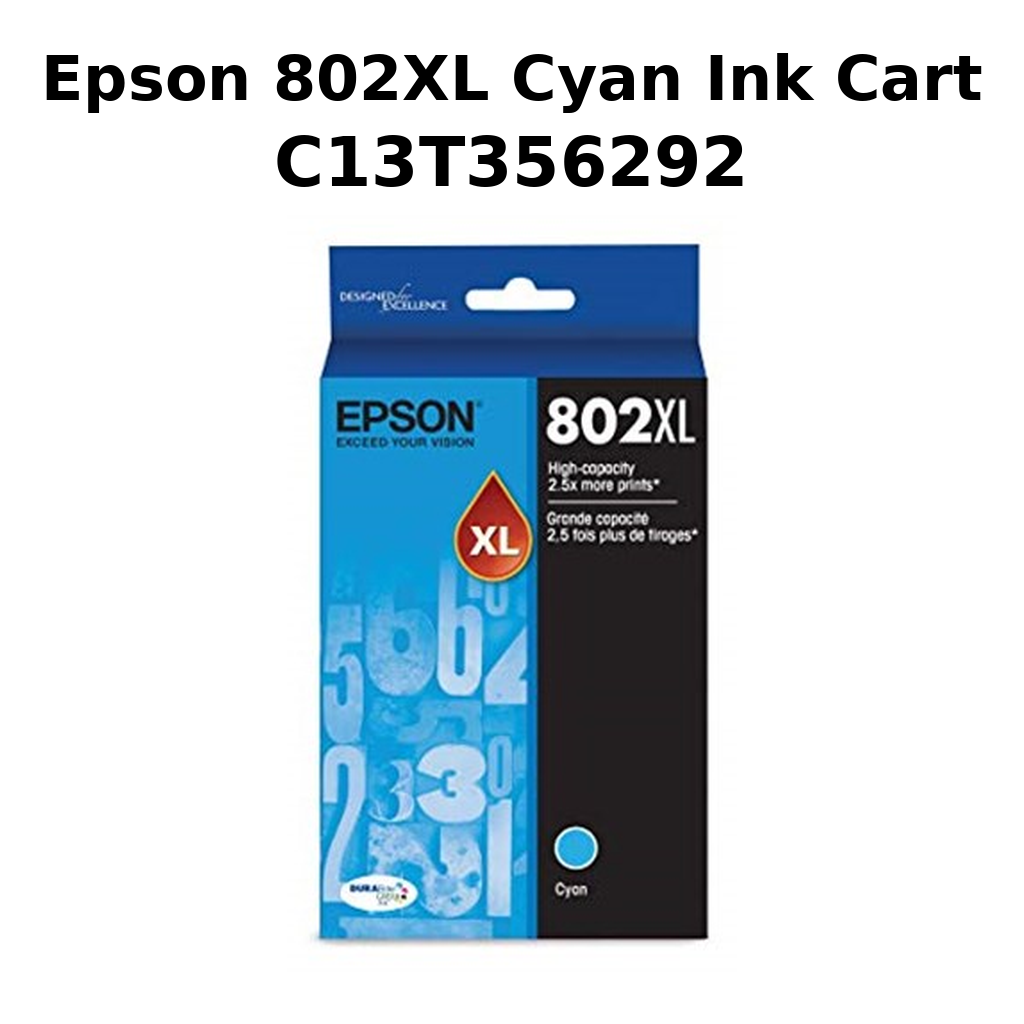 Epson 802XL Cyan Ink Cart C13T356292