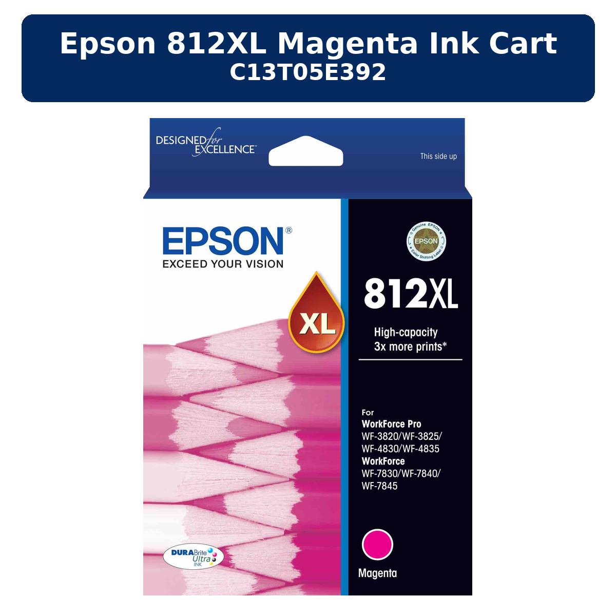 Epson 812XL Magenta Ink Cart C13T05E392