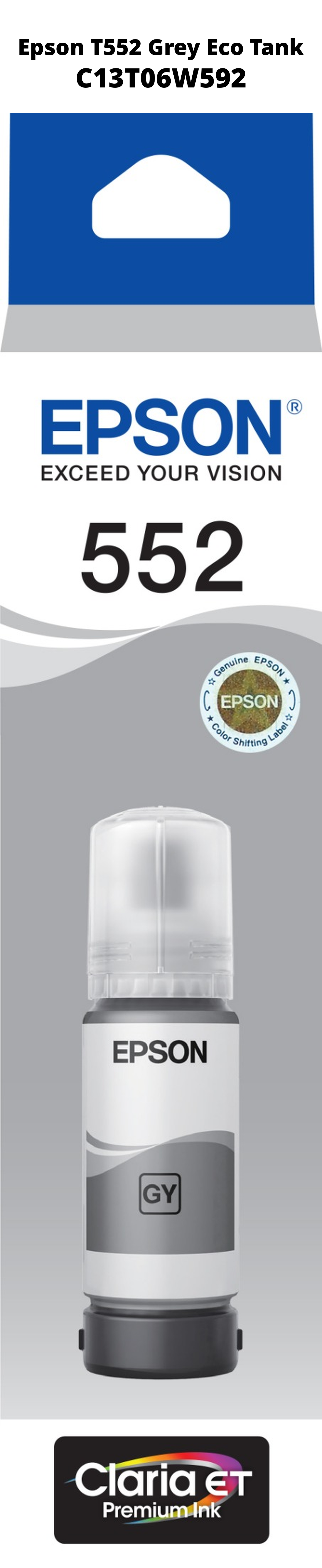 Epson T552 Grey Eco Tank C13T06W592