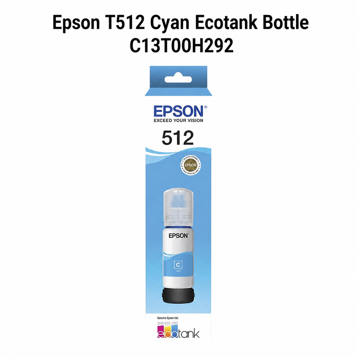 Epson T512 Cyan EcoTank Bottle C13T00H292