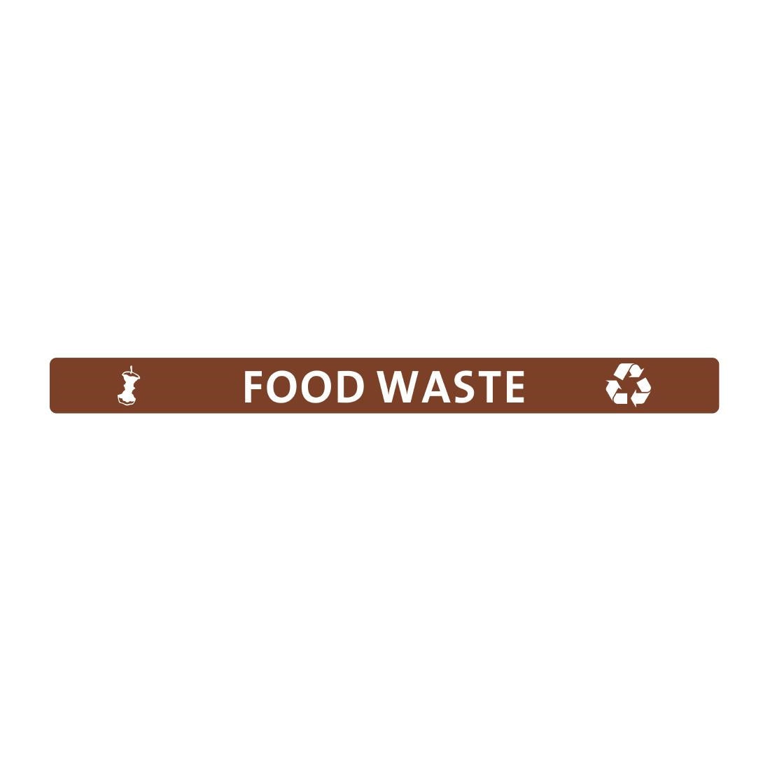 Jantex Slim Bin Lid Label - Food Waste