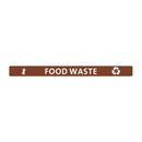 Jantex Slim Bin Lid Label - Food Waste