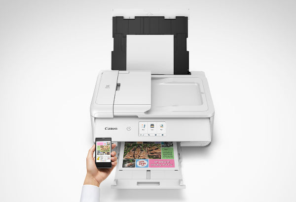 Canon PIXMA TS9565a A3 Wireless Inkjet Multifunction Printer Value Bundle – White