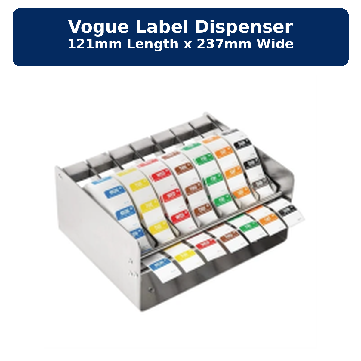 Vogue Label Dispenser 121mm length x 237mm wide