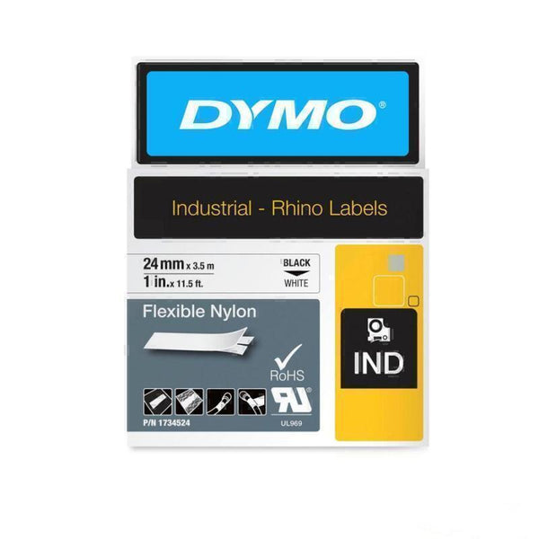 Dymo Rhino 24mm White Flex Nylon Tape