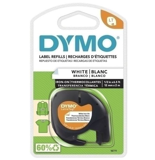Dymo LetraTag Iron-On Tape 12mm x 2M