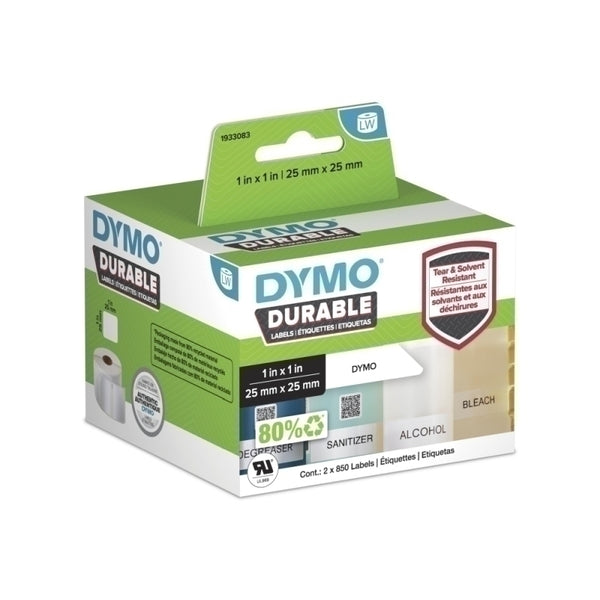 Dymo Durable Labels 25mm x 25mm