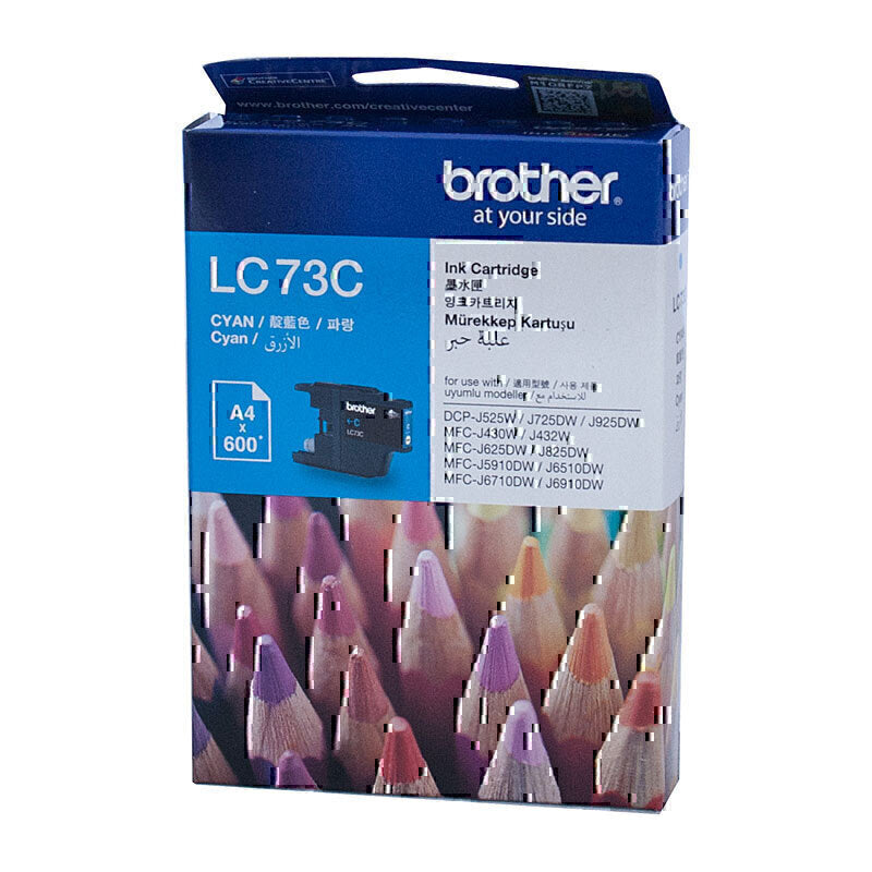 Brother LC-73C Genuine Cyan High Yield Ink Cartridge