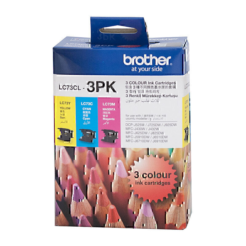 Brother LC-73CL-3PK Genuine CMY Colour Pack