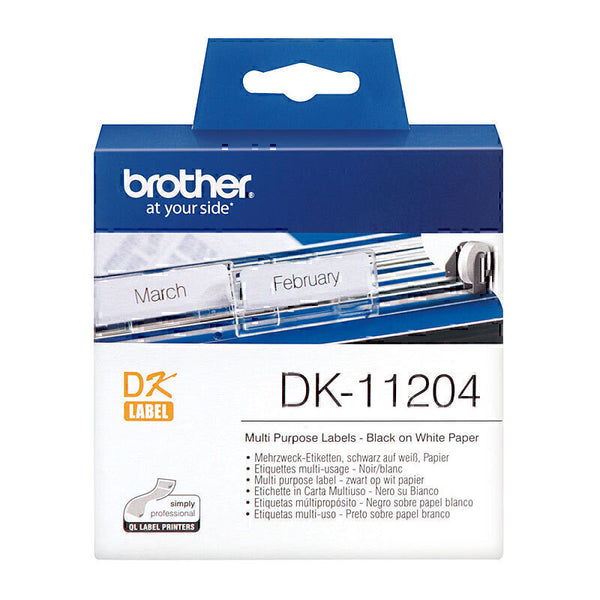 Brother DK11204 White Label 400 (17x54mm LPR