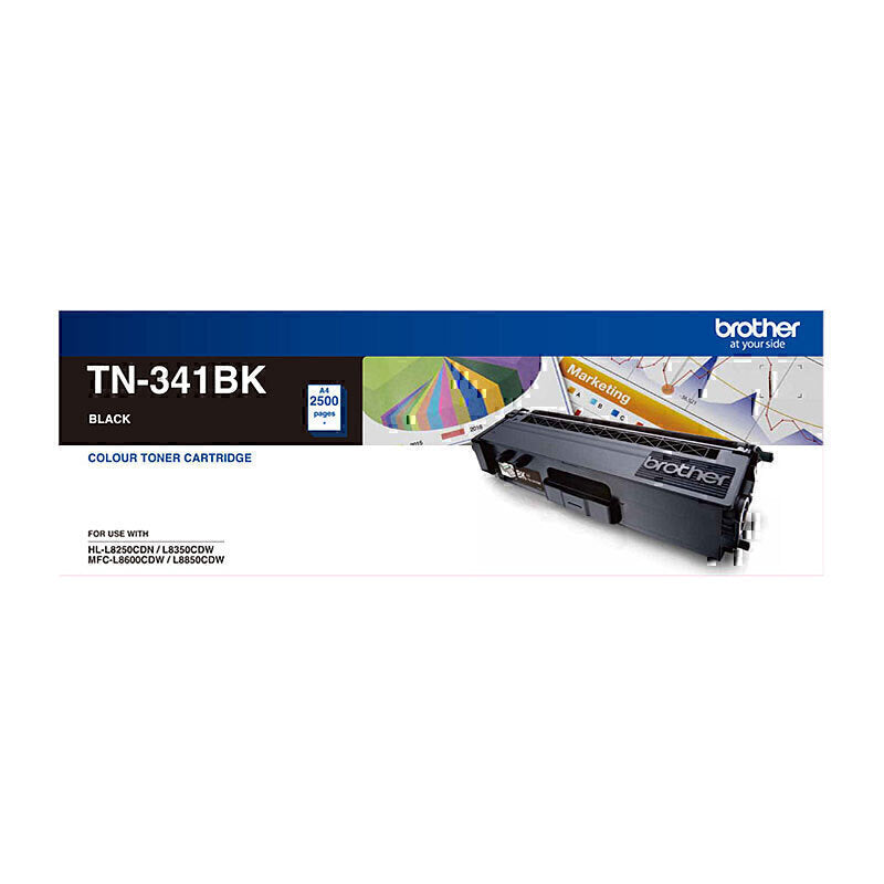 Brother TN-341BK Black Toner Cartridge