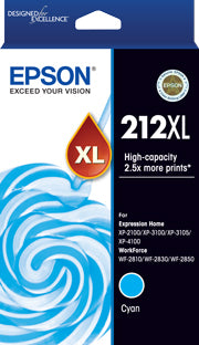 Epson 212XL Cyan Ink Cart C13T02X292