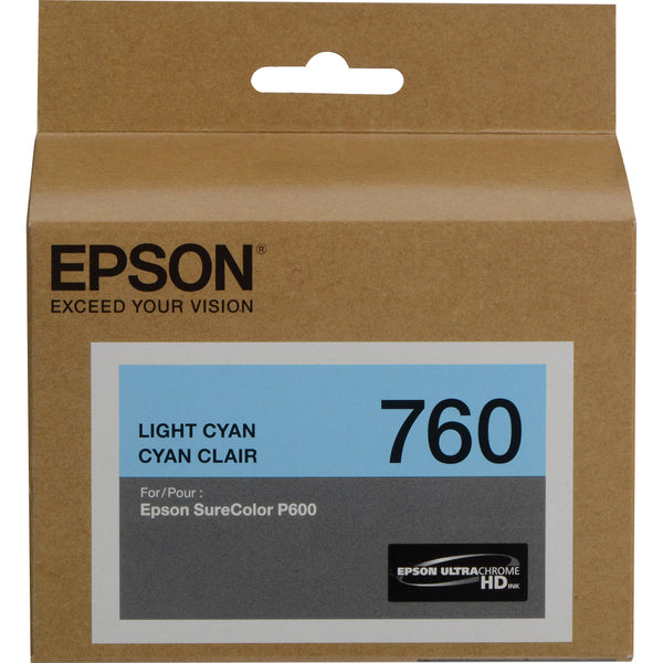 Epson 760 Lgt Cyan Ink Cart C13T760500